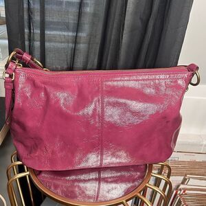 Coach Patent Leather Shoulder Bag
